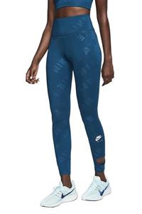 Nike Air Dry Running 7/8 High Rise Yüksek Belli Petrol Mavi Koşu Taytı