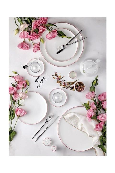 Koleksiyon Pembe Sufi 52 Parça Kahvaltı Takımı