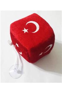 Mahi Max Türk Bayrağı Küp Peluş Araba Süsü