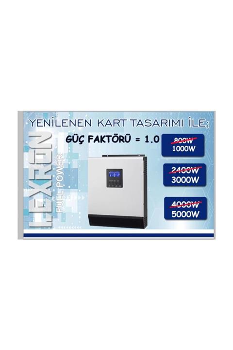 Lexron Smart 1kw 1kva Invertör 1000 Watt 12v Volt Akıllı Inverter