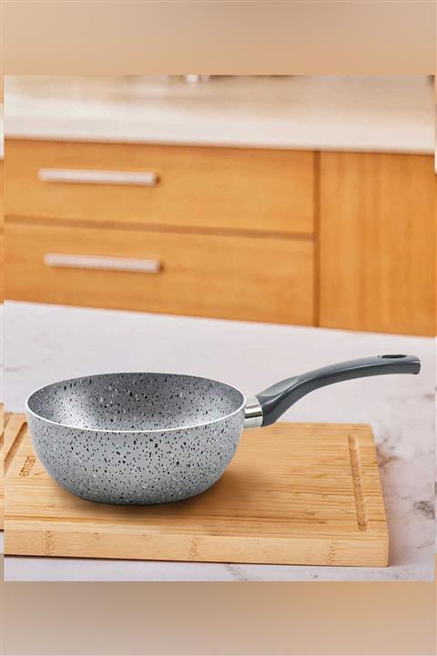 papilla 18 Cm Granit Mini Wok Tava Gri