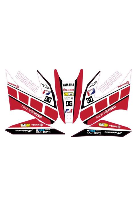 Accessorypart Yamaha Wr 125 X / R Sticker Seti Full Kırmızı