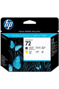 HP 72-c9384a Orjinal Sarı Ve Mat Siyah Baskı Kafası