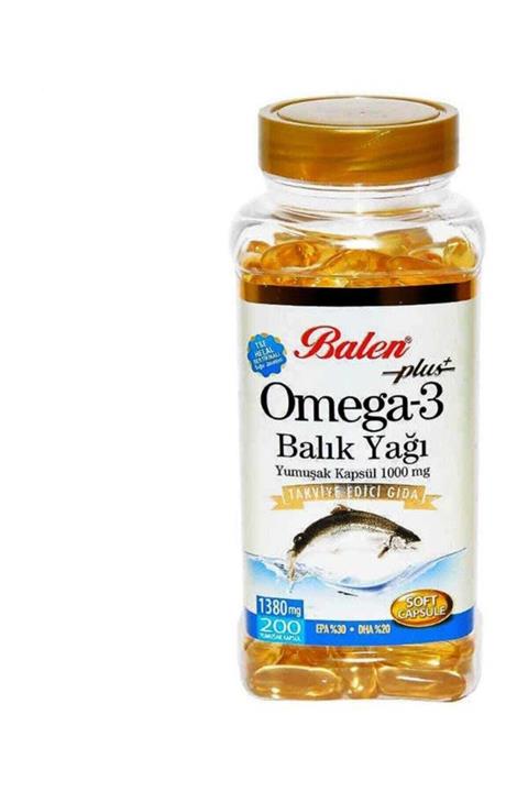Balen Omega 3 Balık Yağı 200 Yumuşak Kapsül 1000 Mg X 3 Adet