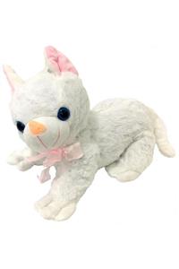 şirin toys hediyelik Şirin Toys Sesli Beyaz Kedi Peluş 33 cm