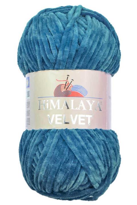 Himalaya Velvet Kadife Ip 90041 Havacı Mavi