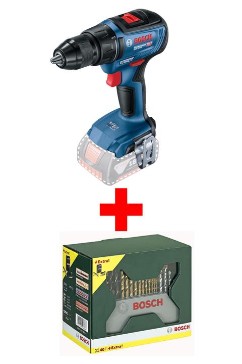 Bosch Gsr 18v-50 Solo Akülü Vidalama Makinesi(x-line 40 Parça Delme&vidalama Seti Hediye)