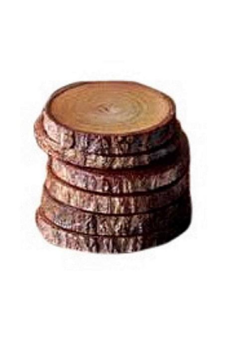 Atadan 6 LI Kütük Bardak Altlığı