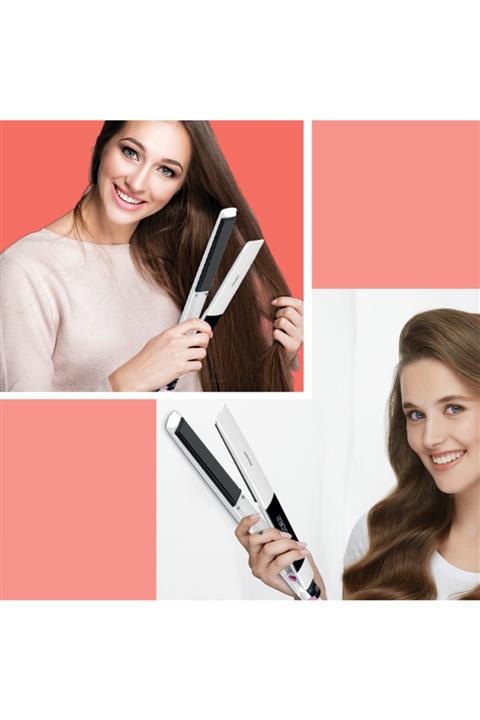 GOLDMASTER Diamond Dijital Dokunmatik Ekran Seramik Plaka Saç Düzleştirici Ve Şekillendirici