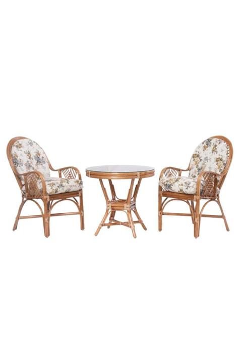 acarwood Bambu 2'li Çay Seti Oturma Grubu