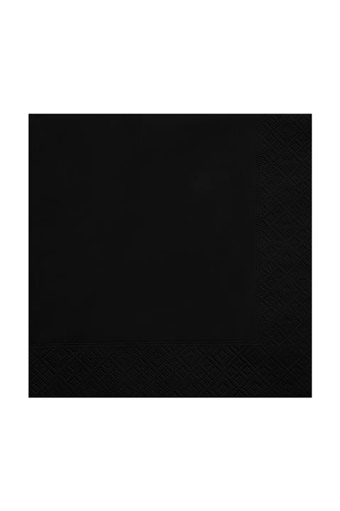 Story 33x33 cm 2 Katlı 20'li Desenli Siyah Renkli Peçete Sr-3348