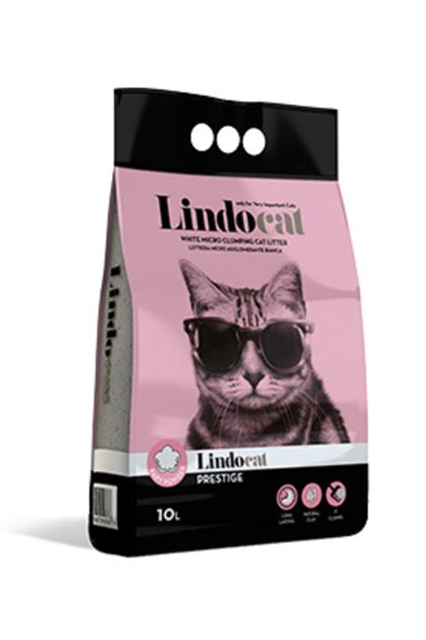 Lindo Cat (10 LT)(İNCE TANELİ)(BEBEK PUDRALI)(BABY POWDER)(TOPAKLAŞAN)(PRESTİGE) Kedi Kumu