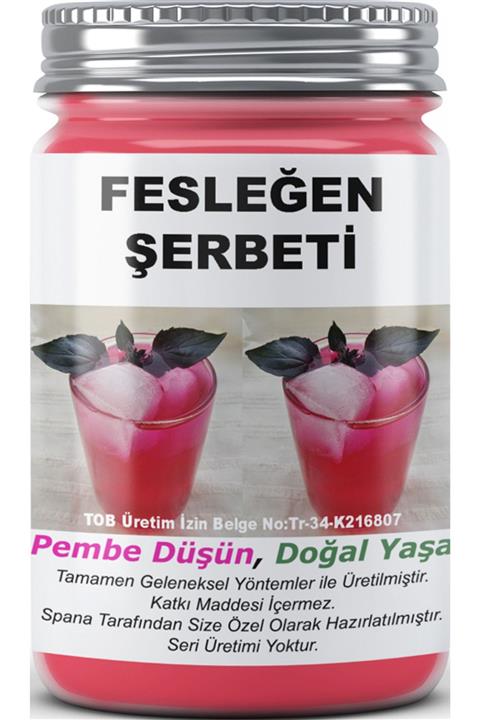SPANA Fesleğen Şerbeti Ev Yapımı Katkısız 500ml