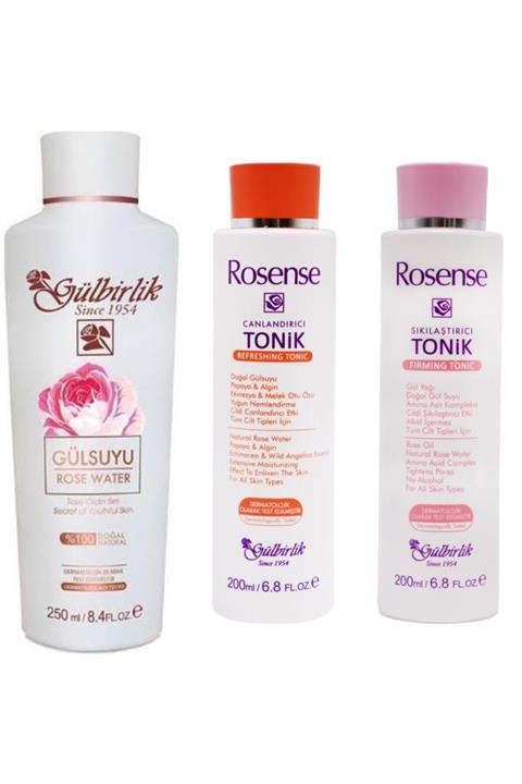 Rosense Sıkılaştırıcı Tonik + Canlandırıcı Tonik  + Gülbirlik Gül Suyu