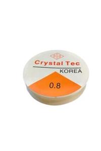 Crystal Tec Şeffaf Lastikli 0.8 Mm Misina