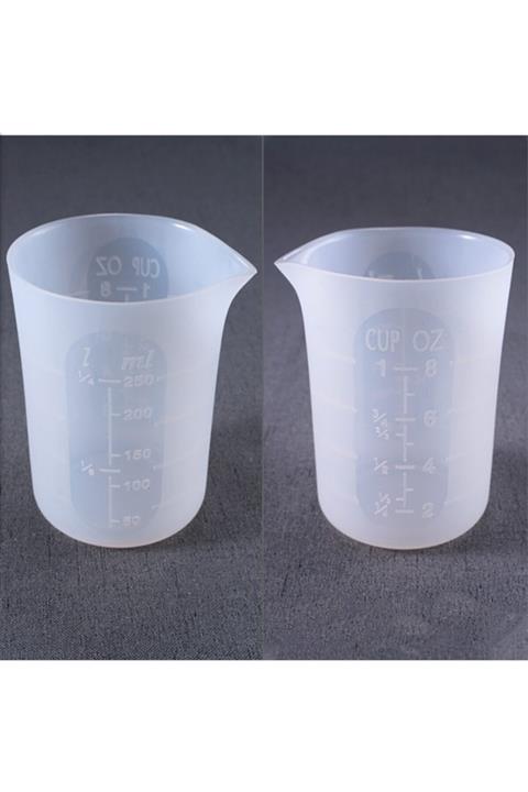 Shiny Resin Silikon Karıştırma Kabı, 250 Ml