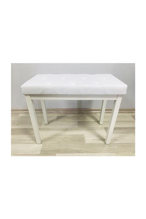 İREM Piyano Taburesi Beyaz (Metal)