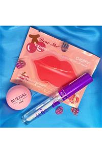 buenas store Lip Gloss Lip Balm Dudak Bakım Set Dudak Parlatıcı, Dudak Nemlendirici & Dudak Maskesi