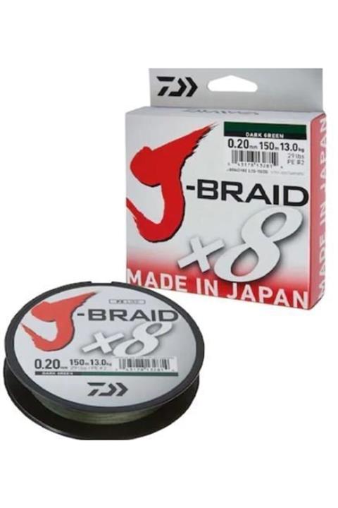 DAIWA Jbraid 8b Koyu Yeşil 150m Ip Misina