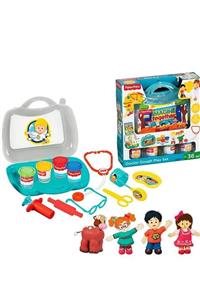 DEDE Fisher-Price Doktor Çantalı Oyun Hamur Seti