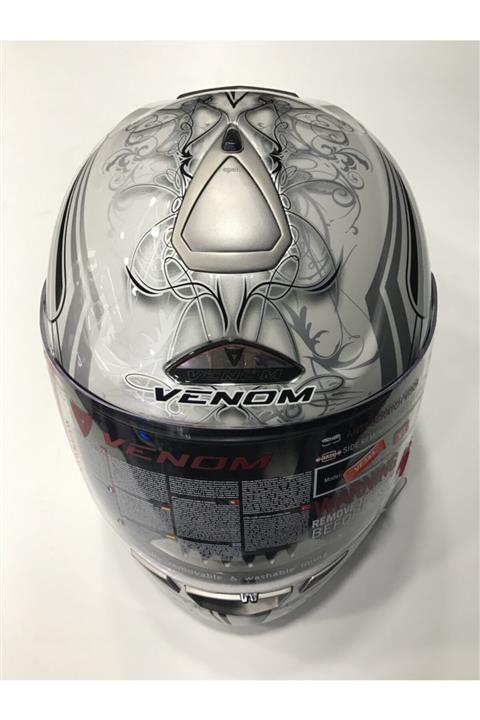 VENOM Kask Gri Desenli