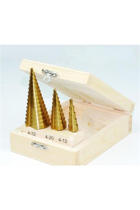 OEM 3 Parça Kademeli Panç Matkap Uç Seti Matkap Panç Takımı