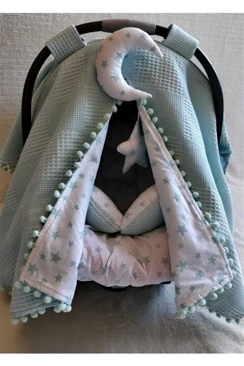 Raduga Collection Puset Örtüsü+puset Minderi+puset Çarşafı 3'lü Set Yeşil