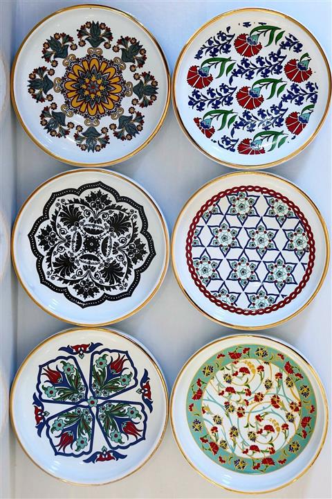 R&S Glassware Ela Çay Tabağı 6 Adet