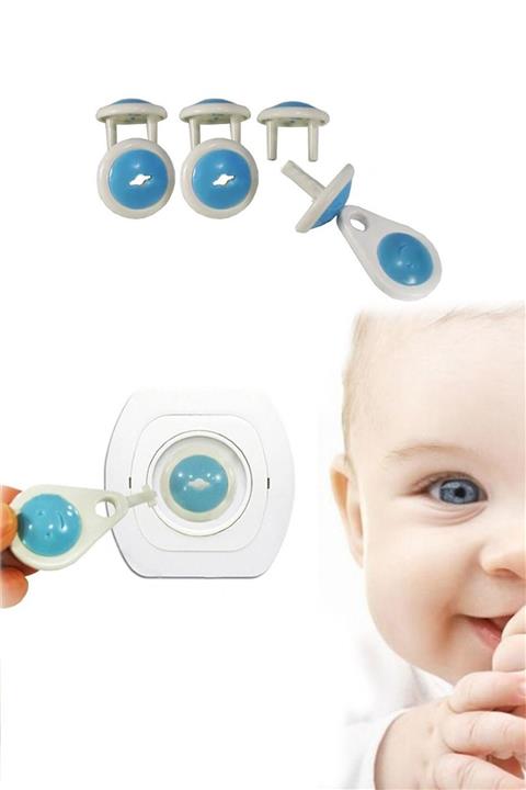 Hitfoni 6 Adet Anahtarlı Çocuk Koruma Priz Kilidi