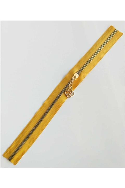 angel çanta aksesuar Başlıklı Fermuar 40 Cm Light Gold Metal Hardal