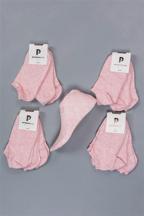 penguençorap 12'li Kadın Pembe Yüksek Kalite Pamuklu Patik Çorap