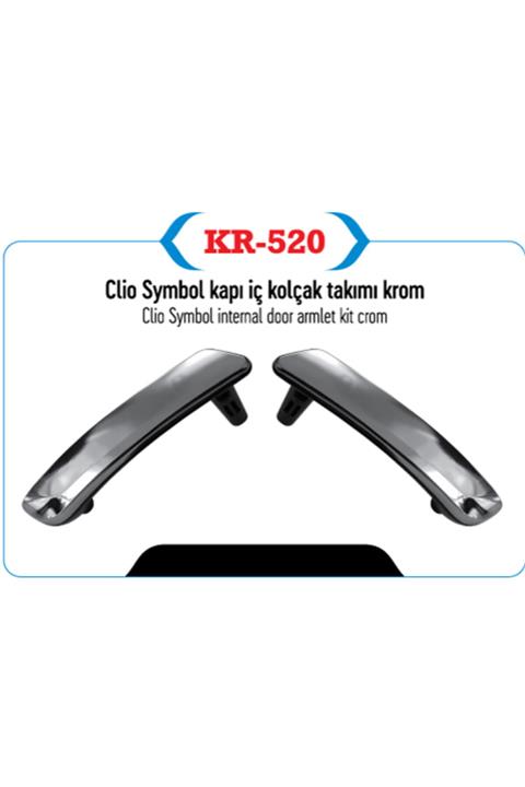 Kayalar Renault Clio Symbol Iç Kapı Kolçak Takımı Krom Kayaplast Kr-520