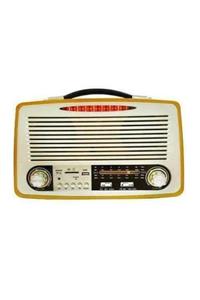 TOPTANB2B Md-1700bt Nostalji Radyo Şarjlı Bluetooth Fm Radyo Usb Sd