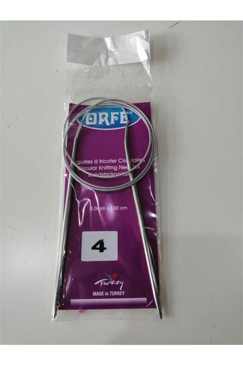 ORFE Çelik Telli Misinalı Şiş 4,5 Numara 100 Cm