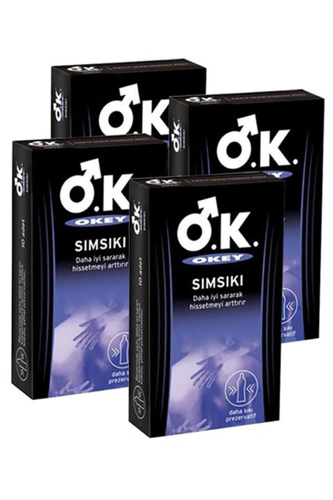 Okey Sımsıkı Prezervatif 10 Lu X 4 Adet