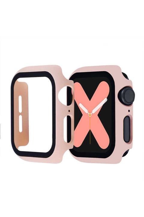 Apple Watch 2 3 4 5 6 Se Nike 44 mm Uyumlu Kılıf Kasa Ve Ekran Koruyucu 360 Tam Koruma