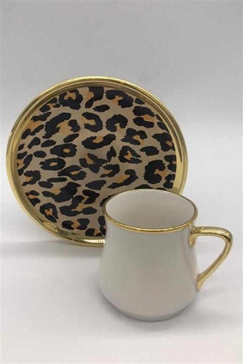 Glore Leopar 6 Kişilik Türk Kahve Fincan Takımı 20040