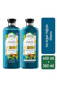 Herbal Essences Şampuan Onarıcı Fas Argan Yağı 400 ml + Saç Bakım Kremi 360 ml