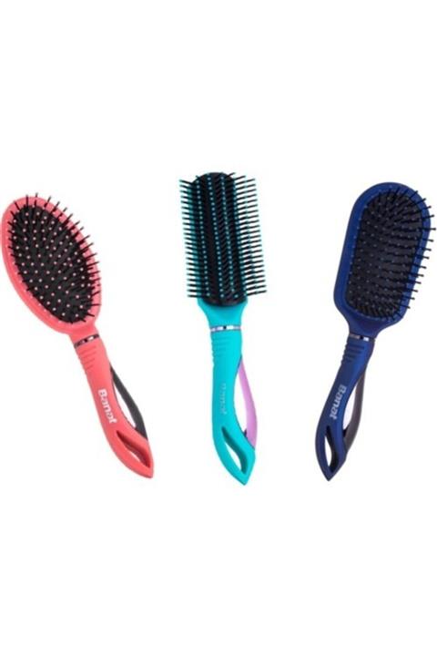Banat Shiny Colors Saç Fırçası 3'lü Set