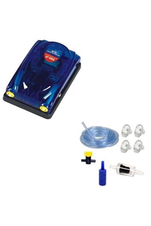 Venusaqua Akvaryum Hava Motoru Ap-408 Çift Çıkışlı Hava Seti