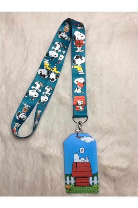 Hediyebum Snoopy Boyun Askısı Ve Dik Kartlık