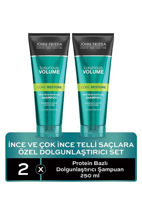 John Frieda Ince Ve Çok Ince Telli Saçlar Için Protein Bazlı Dolgunlaştırıcı Şampuan 250 Ml 2'li