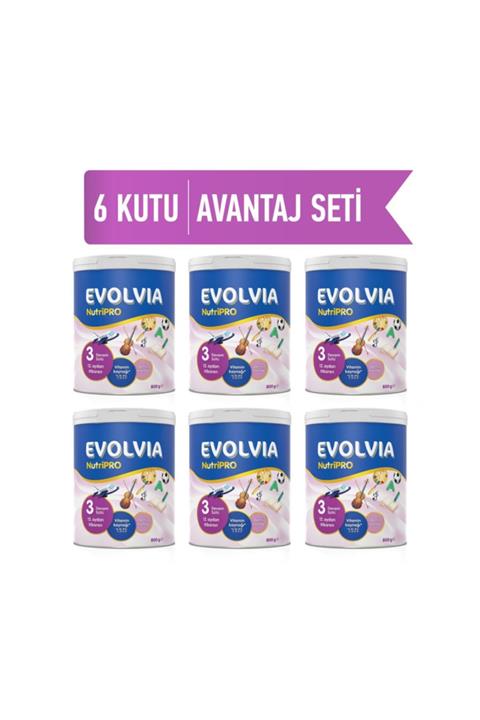 Evolvia Nutripro 3 Devam Sütü 6'lı 800 Gr