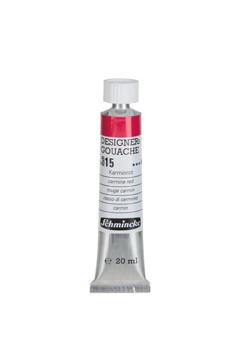 Schmincke : Designers' Gouache : Tüp Guaj Boya : 20 Ml : 315 Carmine Red