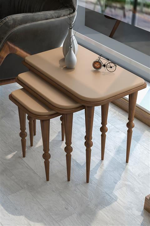 ADKPİETRO Adk1307 Nota Delüx Zigon Sehpa Cappicino