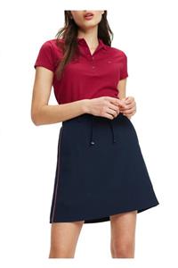 Tommy Hilfiger Kadın Bordo  Polo Yaka  T-shirt