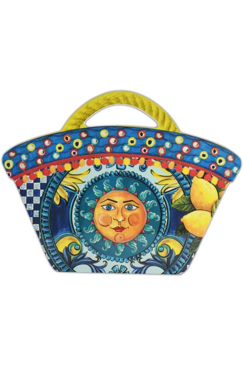 Baci Milano Bag Güneş Kesme Tahtası Küçük 22,5*18 Cm - Mavi
