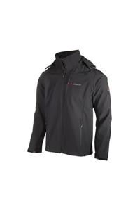 Cresta Erkek Siyah Outdoor Kapüşonlu Softshell Ceket