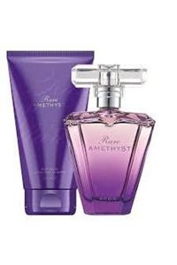 AVON Rare Amethyst Edp 50 ml Kadın Parfüm + Vücut Losyonu Set