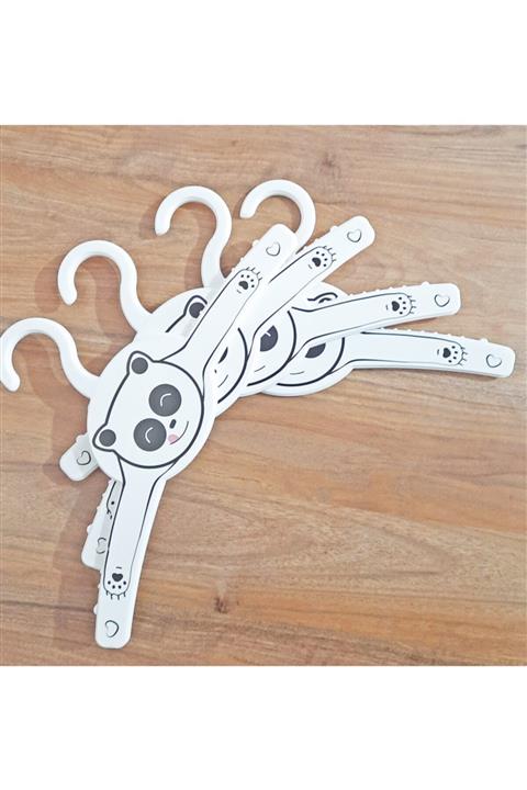 horussweetshop Panda Desenli Çocuk Elbise Askısı 4 Adet
